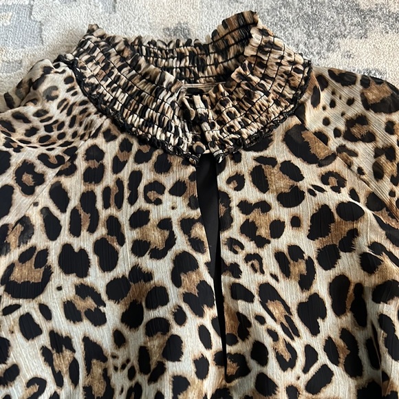 Rachel Roy Long Sleeve Cheetah Print Dress - Picture 4 of 7